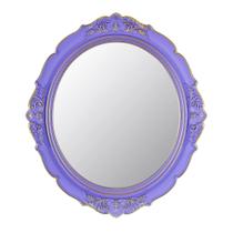 Espelho de Parede Oval YCHMIR 38x33 cm Vintage Roxo