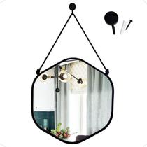 Espelho De Parede Para Banheiro Com Alça Adnet Decorativo