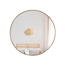 Espelho de Parede Redondo Decorativo 60cm para Quarto Sala Cozinha