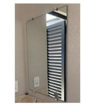 Espelho de Parede Retangular para Decoração Banheiro, Quarto com Sala Parafuso ou Fita - Cebrace