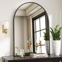 Espelho de parede VooBang Arched 76x97cm com moldura de metal preto