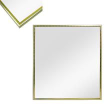 Espelho de pendurar emoldurado retangular metalizado 29x24cm - FU XING