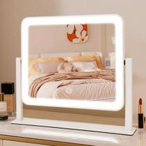 Espelho de Penteadeira YEKKOPT 36 cm 30,5 cm LED Controle Touch Recarregável Espelho de Penteadeira YEKKOPT 36 cm 30,5 cm LED Controle Touch Recarregável