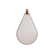 Espelho de Quarto Solteiro Gota 50X76cm Cimento - MGM Espelho de Quarto Solteiro Gota 50X76cm Cimento - MGM