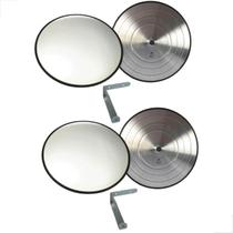 Espelho De Segurança Retrovisor Com Suporte 50cm 2 Unidades Espelho De Segurança Retrovisor Com Suporte 50cm 2 Unidades