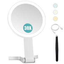 Espelho de viagem B Beauty Planet 30x/1x com ampliação com luz