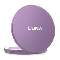 Espelho de Viagem Compacto LUNA London 2.0 - 7x Lupa com Luz - Lavanda