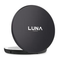 Espelho de viagem LUNA London Compact 2.0 com preto claro fosco