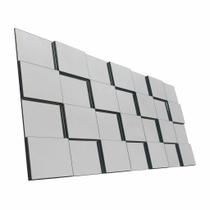 Espelho Decorativo 3D Liverpool - Painel Vidro 28 Peças