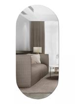 Espelho Decorativo 80x50 Oval Sem Moldura com Suporte
