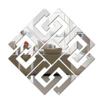 Espelho Decorativo Abstrato Conjunto Sala Quarto P