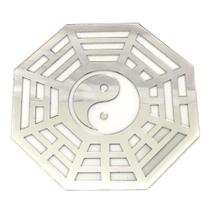 Espelho Decorativo Acrílico Baguá Yin Yang Sala Quarto Grande