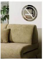 Espelho Decorativo Acrílico Espelhado Placa Proibido Fumar Espelho Decorativo Acrílico Espelhado Placa Proibido Fumar