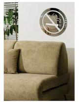 Espelho Decorativo Acrílico Espelhado Placa Proibido Fumar Espelho Decorativo Acrílico Espelhado Placa Proibido Fumar