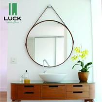 Espelho Decorativo Adnet 60 CM CARAMELO - luck home decor