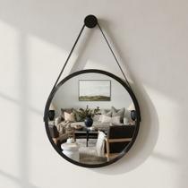 Espelho Decorativo Adnet Grande Com Alça em Material Ecológico 60cm Suporte para Salas Quartos Banheiros Espelho Decorativo Adnet Grande Com Alça em Material Ecológico 60cm Suporte para Salas Quartos Banheiros