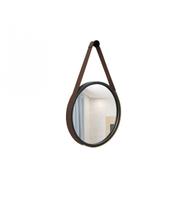 Espelho Decorativo Adnet Preto Alumínio 20cm Redondo Espelho Decorativo Adnet Preto Alumínio 20cm Redondo