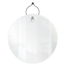 Espelho Decorativo Aramado Wire Boll Preto 50 Cm Redondo