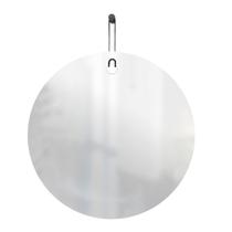 Espelho Decorativo Aramado Wire Stick Preto 50 Cm Redondo