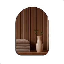 Espelho Decorativo Capela Orgânico Lapidado 55x75cm Moderno Grande de Parede com Suporte Espelho Decorativo Capela Orgânico Lapidado 55x75cm Moderno Grande de Parede com Suporte