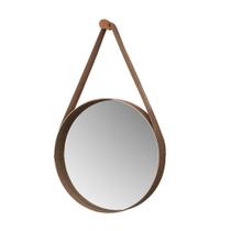 Espelho Decorativo Castanheira de 50 cm com Alça