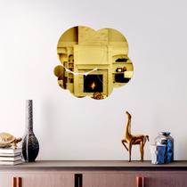 Espelho Decorativo Círculos Dourado Espelho Decorativo Círculos Dourado
