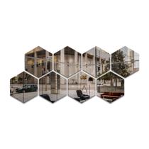 Espelho Decorativo Colmeia Hexagonal