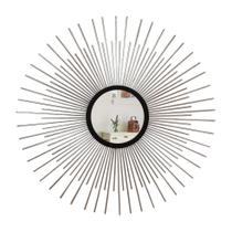 Espelho decorativo com moldura Cintilante Prata