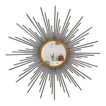 Espelho decorativo com moldura Órion Preto