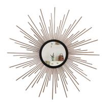 Espelho decorativo com moldura Órion Rose gold