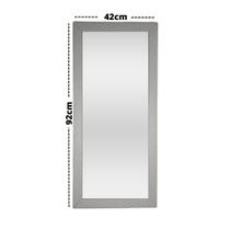 Espelho Decorativo Com Moldura Retangular Para Quarto Sala 42x92cm Imagem Nítida