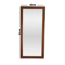 Espelho Decorativo Com Moldura Retangular Para Quarto Sala 42x92cm Imagem Nítida
