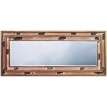 Espelho Decorativo com Moldura Rústica Desgastada 122cm x 92cm