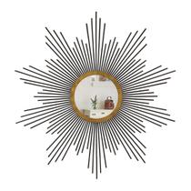 Espelho decorativo com moldura Supernova Preto