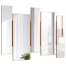 Espelho Decorativo com Moldura Ypê Isadora N01 - Lyam Decor Espelho Decorativo com Moldura Ypê Isadora N01 - Lyam Decor