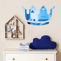 Espelho Decorativo Coroa Azul Espelho Decorativo Coroa Azul