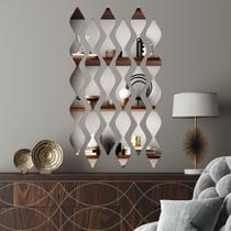 Espelho Decorativo Cortina Prata Espelho Decorativo Cortina Prata