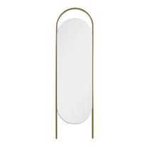 Espelho Decorativo de Chão Portal Fit 43x150cm Oblongo Dourado