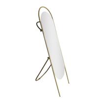 Espelho Decorativo de Chão Portal Fit com Suporte 43x150cm Oblongo Dourado