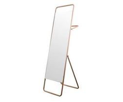 Espelho Decorativo De Chão Toalheiro Rosa 150X40 Cm