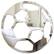 Espelho Decorativo Decoração Sala Quarto Bola Futebol - 3D Fantasy