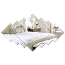 Espelho Decorativo Decoração Sala Quarto Cozinha Losango 9 Espelho Decorativo Decoração Sala Quarto Cozinha Losango 9
