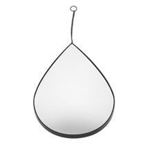 Espelho Decorativo Em Formato De Gota Com Corrente 1 Unidade