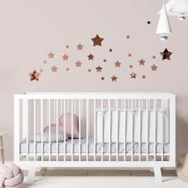 Espelho Decorativo Estrelas Bronze Espelho Decorativo Estrelas Bronze