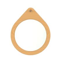 Espelho Decorativo Flat Wood Freijó 40Cm