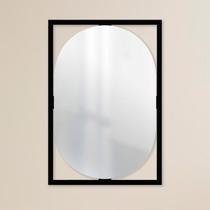 Espelho Decorativo Float Oblongo 63x43cm Preto - In House Decor
