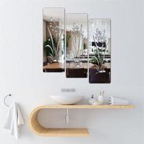 Espelho Decorativo Florais Em Acrílico Modelo Arv05 - Ideal Ferramentas