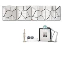 Espelho Decorativo Geométrico Em Acrílico Sala Quarto