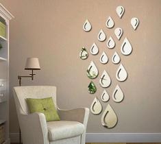 Espelho Decorativo Gotas Quarto Sala Escritório Banheiro Espelho Decorativo Gotas Quarto Sala Escritório Banheiro