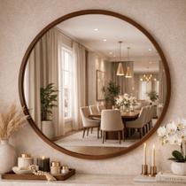 Espelho Decorativo Grande com Moldura Redondo 80cm Sala Quarto Banheiro Hall Pinterest Blogueira